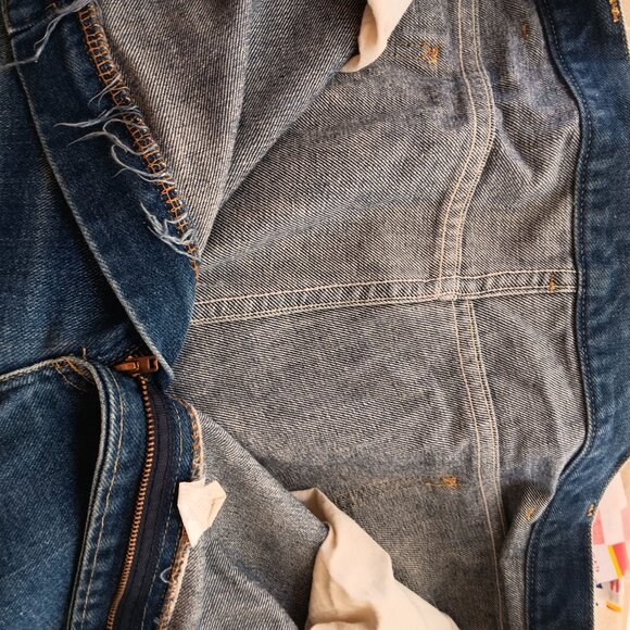 Vintage Mens LL BEAN Jeans 43x31 Fit 80s INDIGO DENIM Jeans USA MADE! 43x31 FIT - Picture 8 of 10